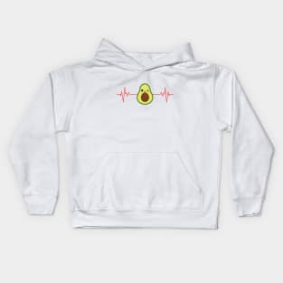 My heart beats for Avocados Kids Hoodie